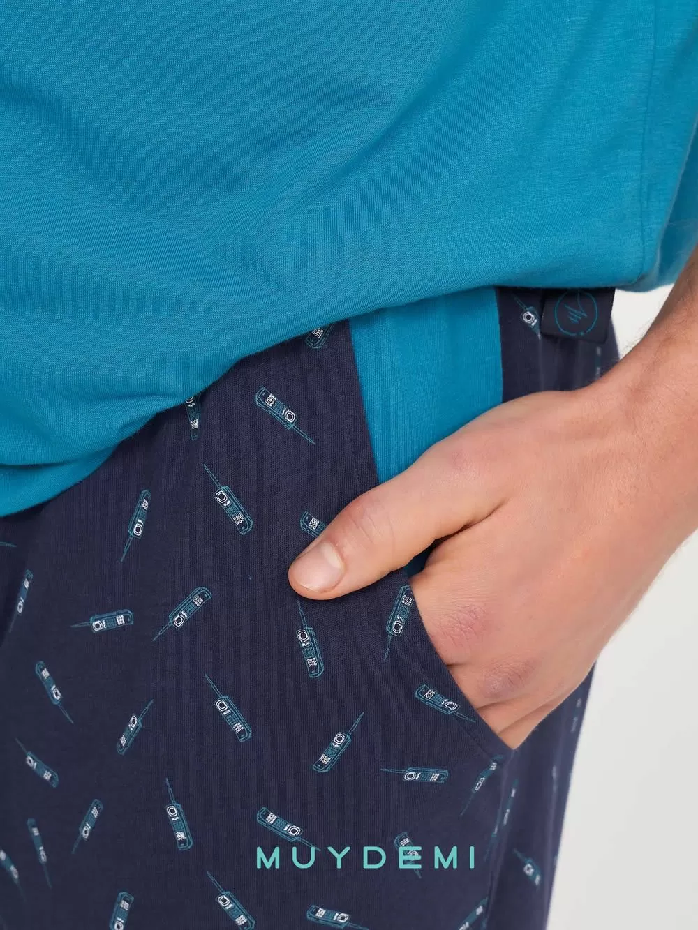 Ανδρική Πυτζάμα MUYDEMI - 100% Βαμβακερή 