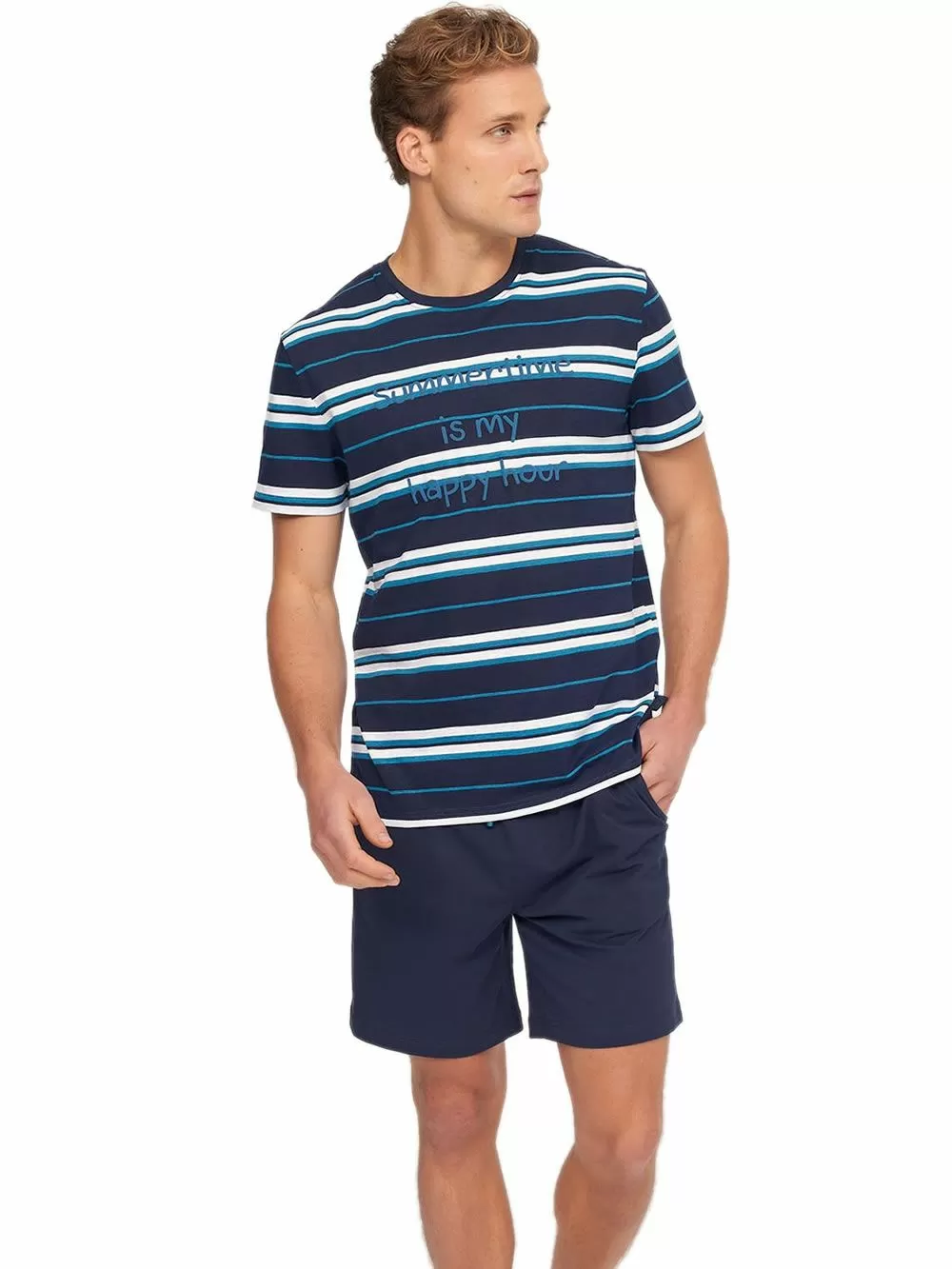 Ανδρική Πυτζάμα MUYDEMI Summer Time - 100% Βαμβακερή