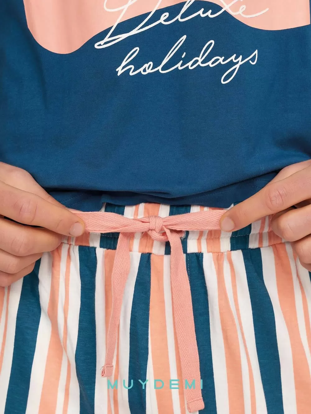 Ανδρική Πυτζάμα MUYDEMI Deluxe - 100% Βαμβακερή 