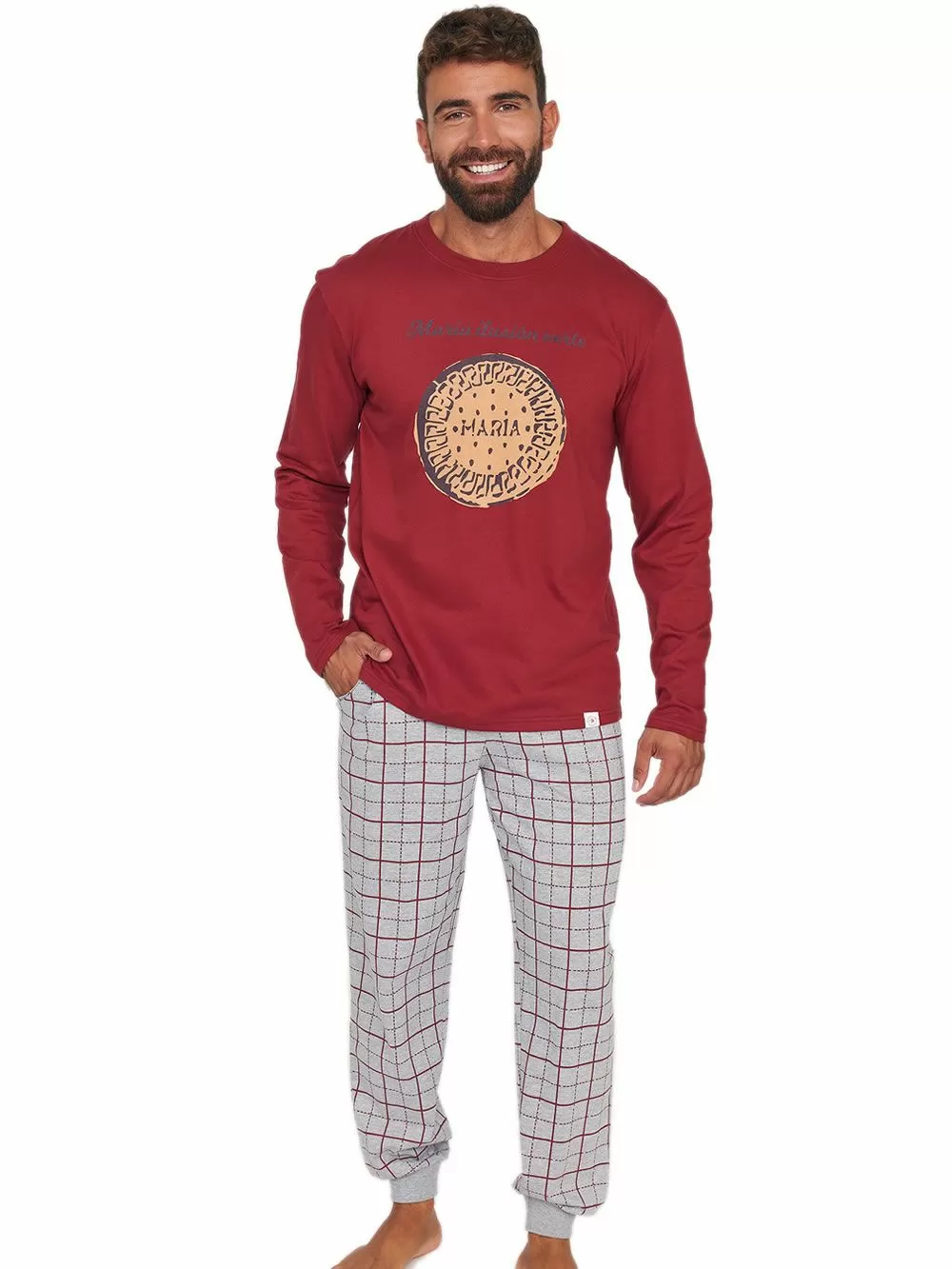 Ανδρική Πυτζάμα MUYDEMI Maria - 100% Βαμβακερή