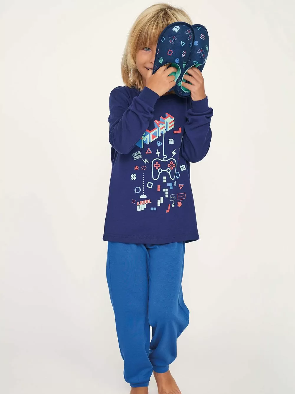 Εφηβική Πυτζάμα MUYDEMI PACMAN - Γεμάτο Βαμβάκι 