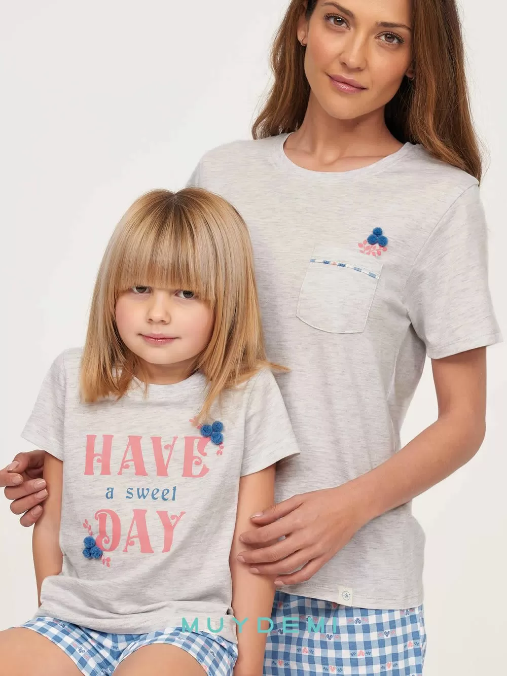 Εφηβική Πυτζάμα MUYDEMI ΠΟΝ ΠΟΝ - 100% Βαμβακερή 