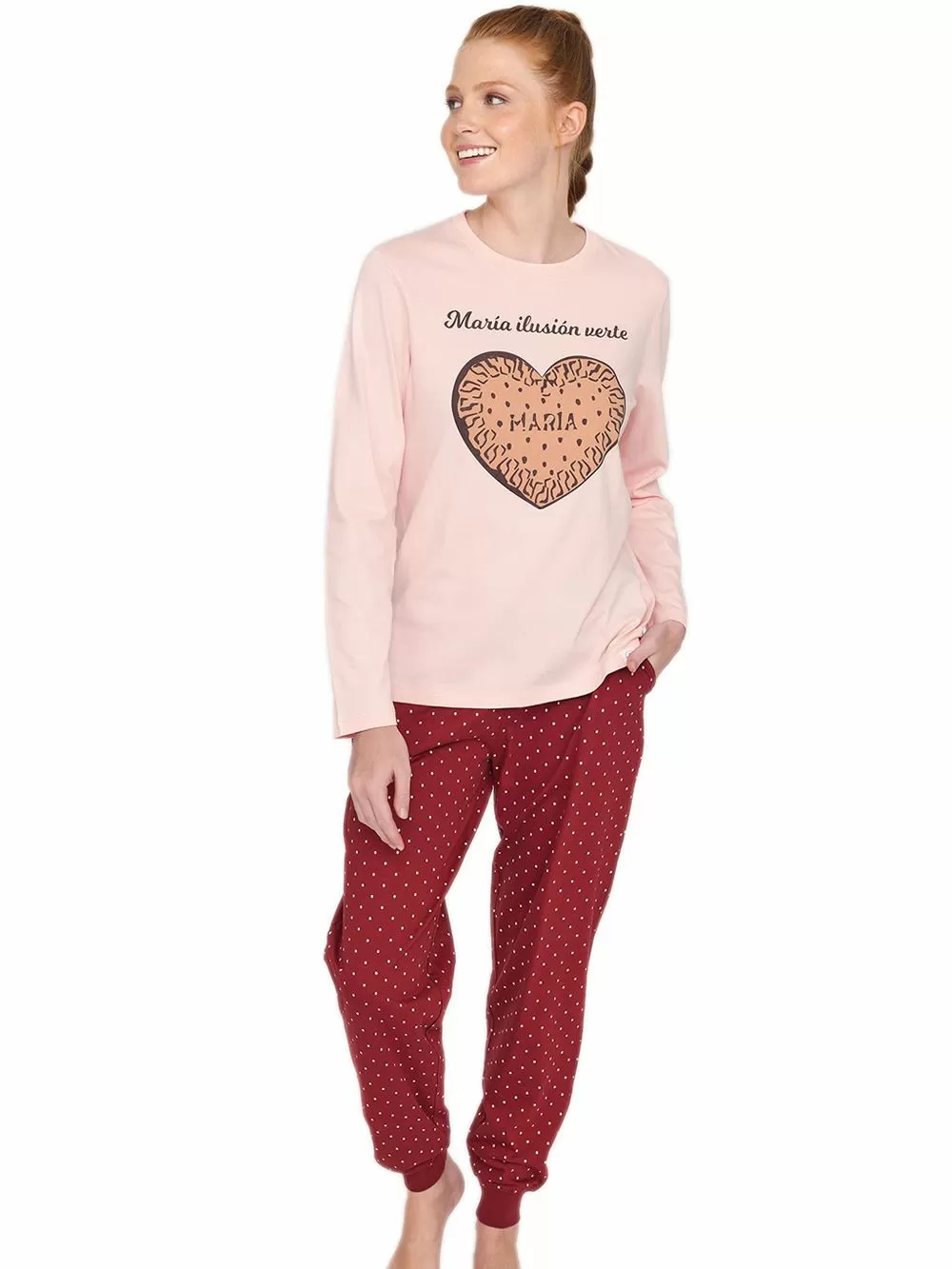 Γυναικεία Πυτζάμα MUYDEMI MARIA - 100% Βαμβακερή 