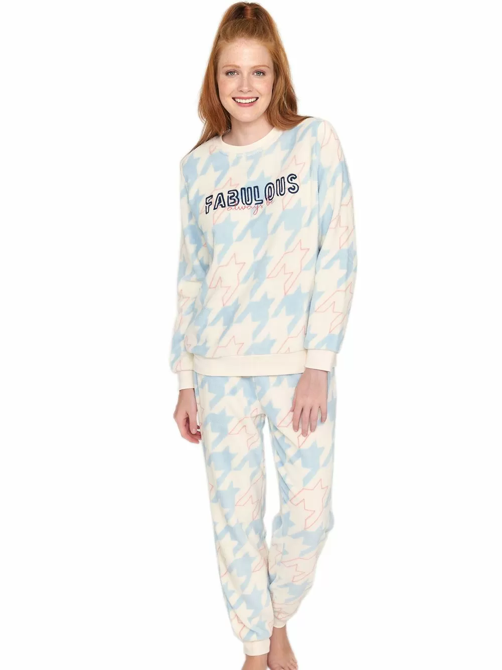 Γυναικεία Πυτζάμα MUYDEMI FABULOUS - Ζεστό & Απαλό Coral Fleece