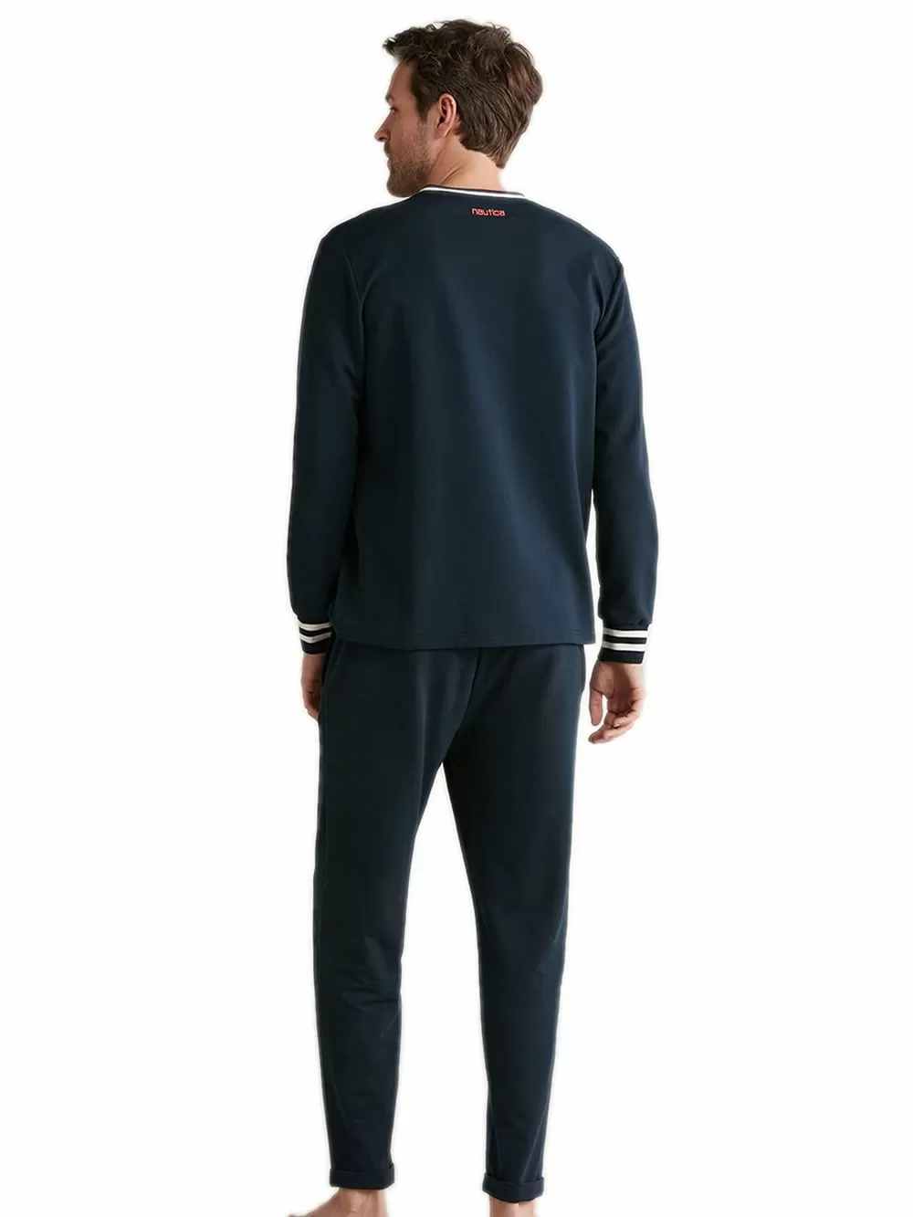 Ανδρική Πυτζάμα NAUTICA - Γεμάτο Viscose Ύφασμα