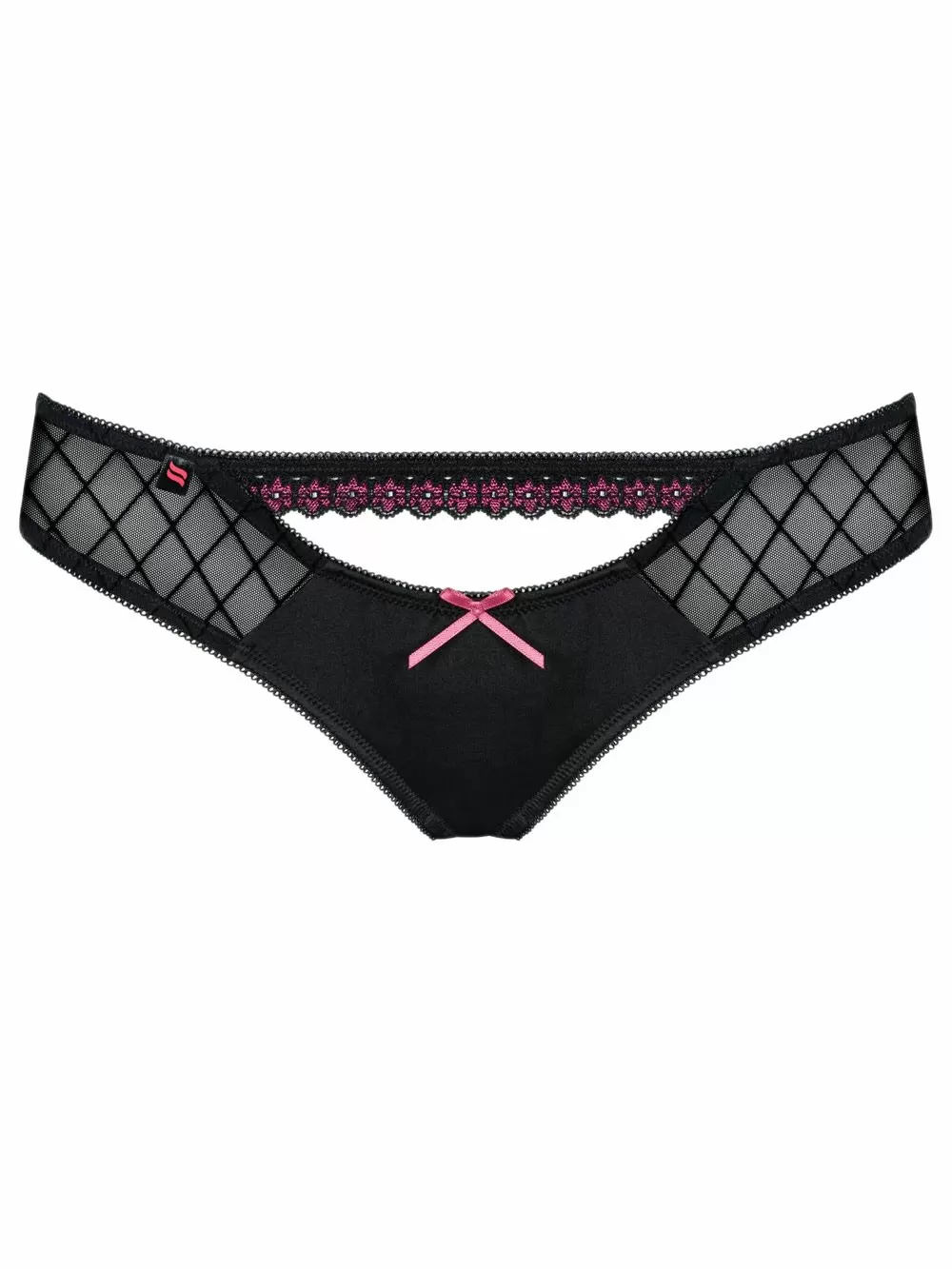 Obsessive Brazilian 819 - Σατινέ Διαφάνεια & Δαντελένιες Λεπτομέρειες