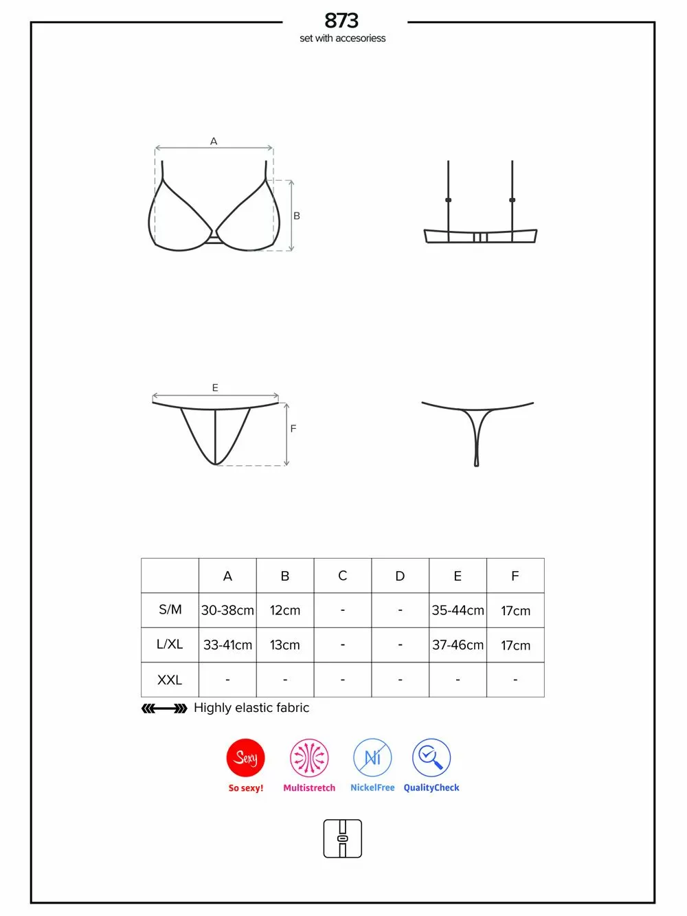 OBSESSIVE 873 Κορμάκι - Ελαστικές Λωρίδες - Floral Δαντέλα