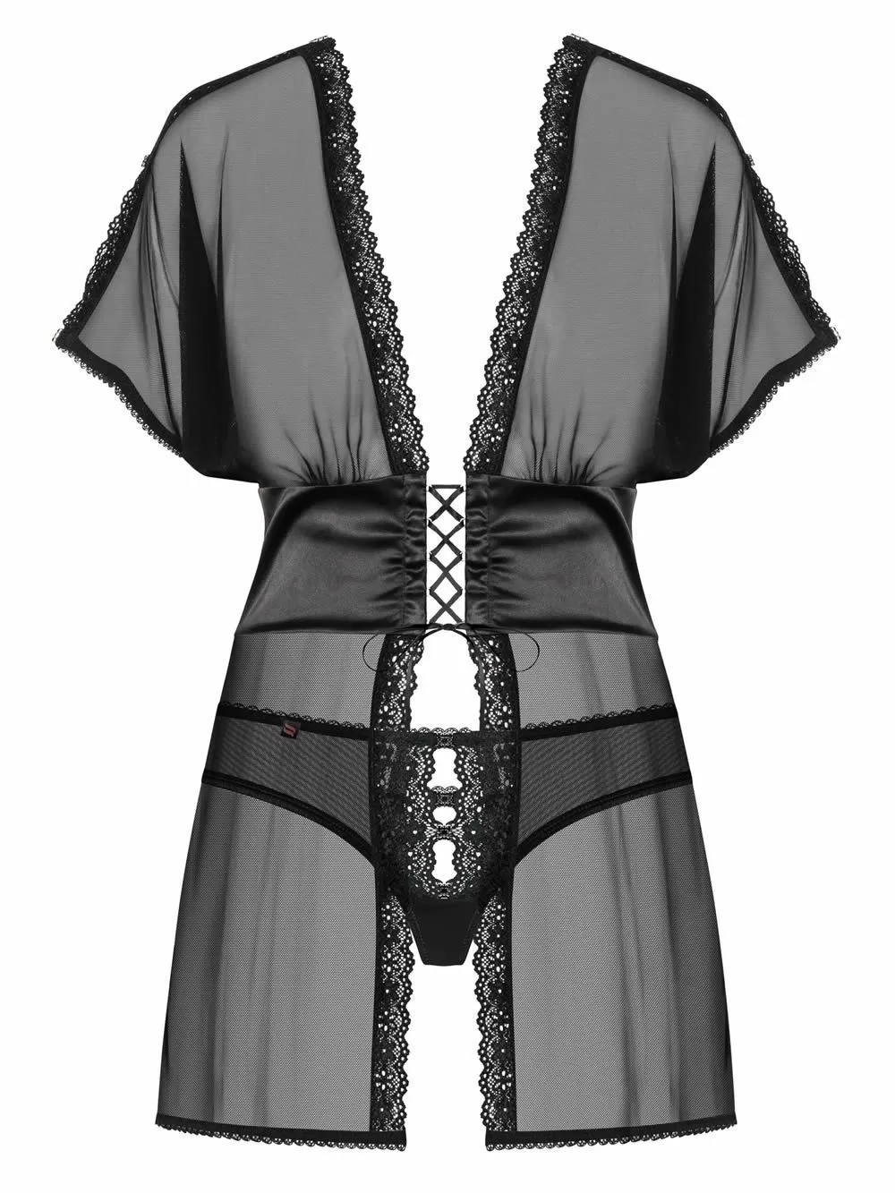 OBSESSIVE 868 Set Babydoll & String - Διαφάνεια & Δαντέλα 