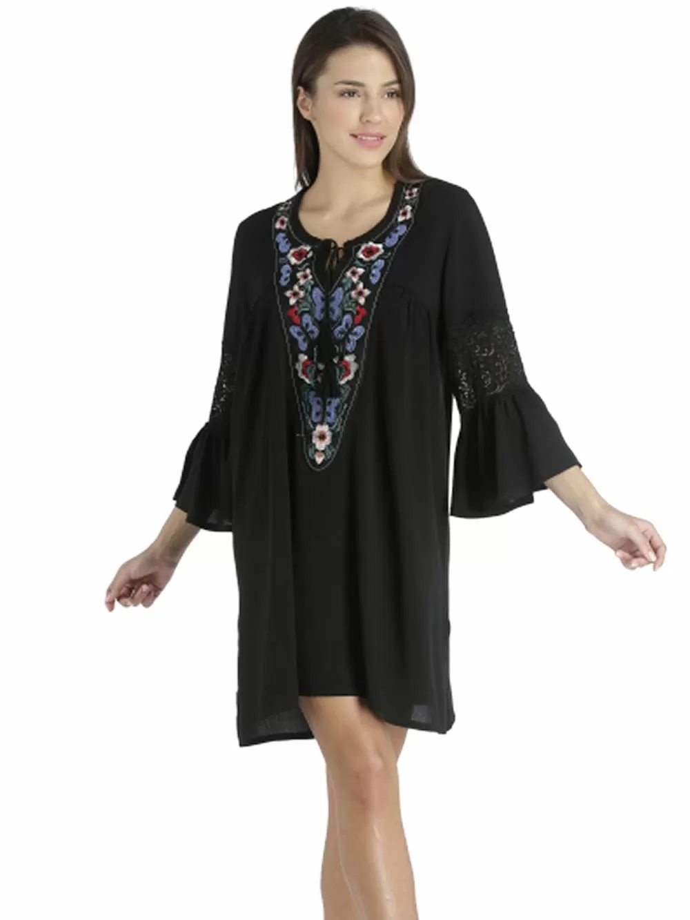 Φόρεμα Beachwear RACHEL - Αέρινο Ύφασμα - Σχέδιο Κέντημα