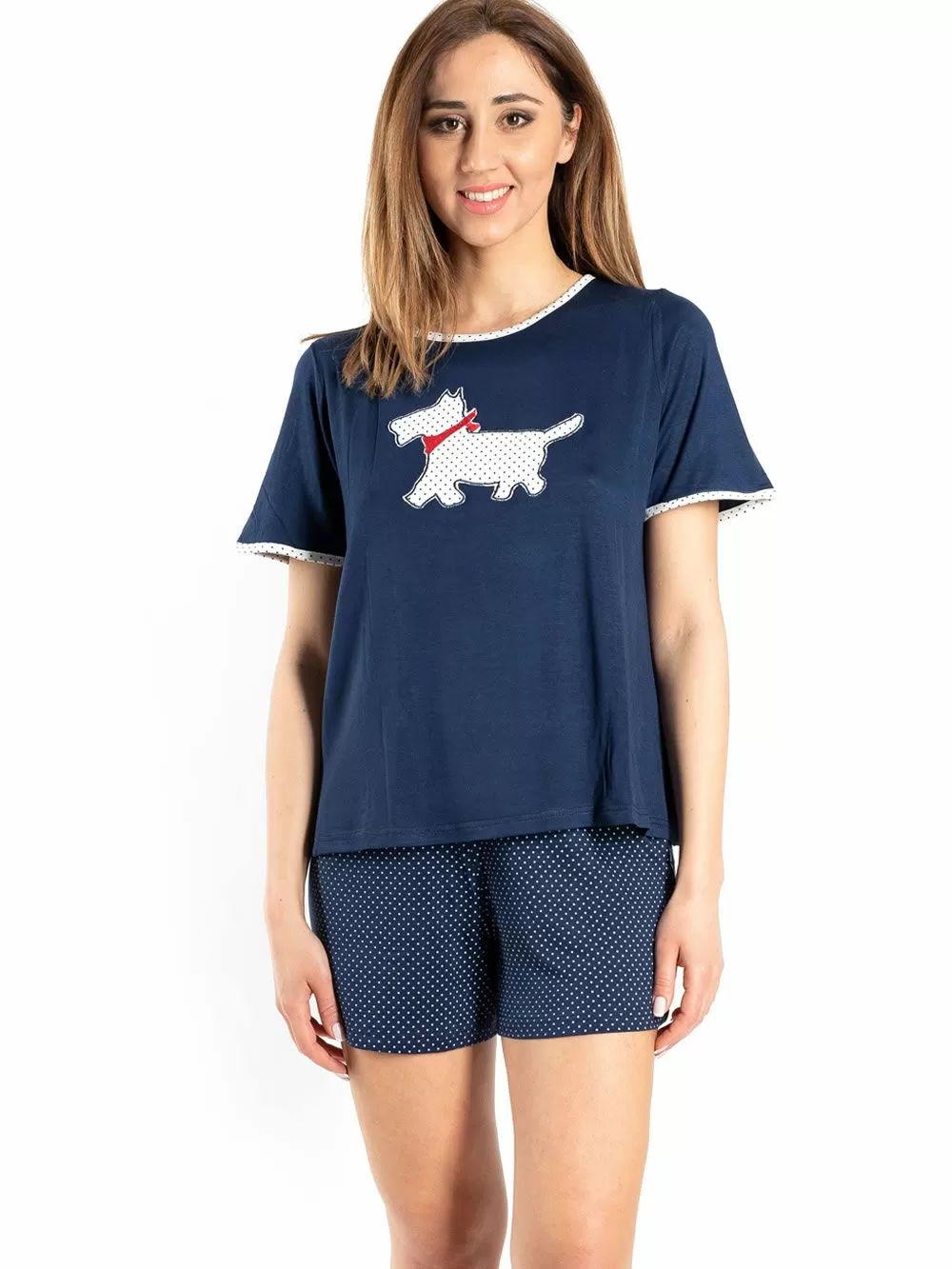 Γυναικεία Πυτζάμα RACHEL - Απαλό Viscose - Dots Πουά