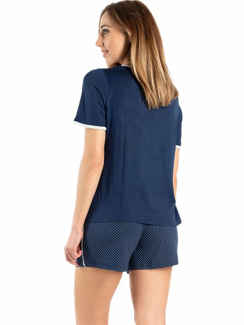 Γυναικεία Πυτζάμα RACHEL - Απαλό Viscose - Dots Πουά