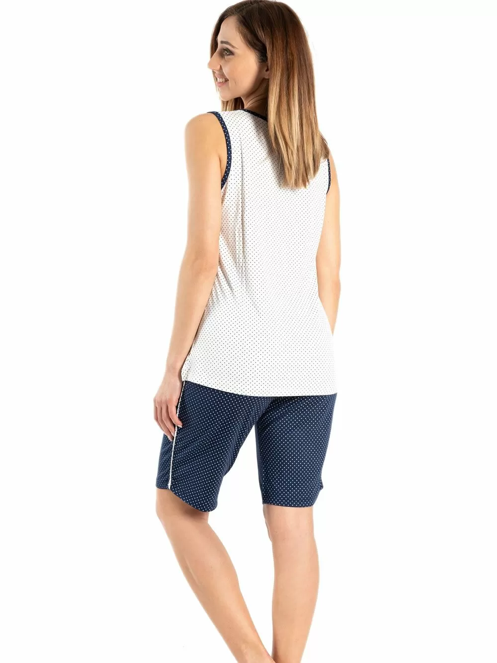 Γυναικεία Πυτζάμα RACHEL - Απαλό Viscose - Dots Πουά 