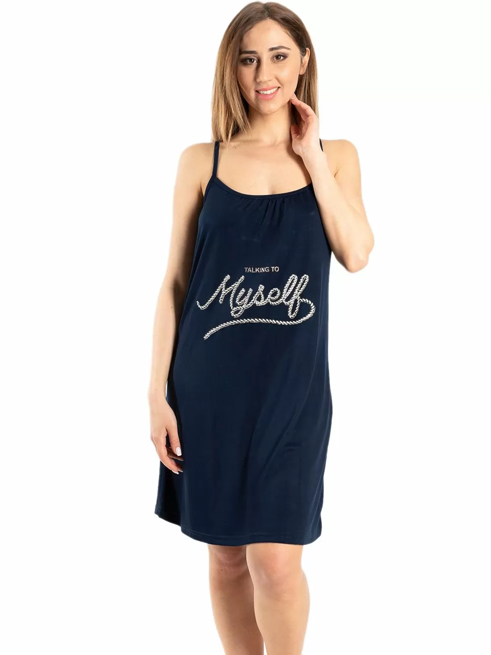 Νυχτικό RACHEL - Αέρινο Viscose - Lurex Σχέδιο 