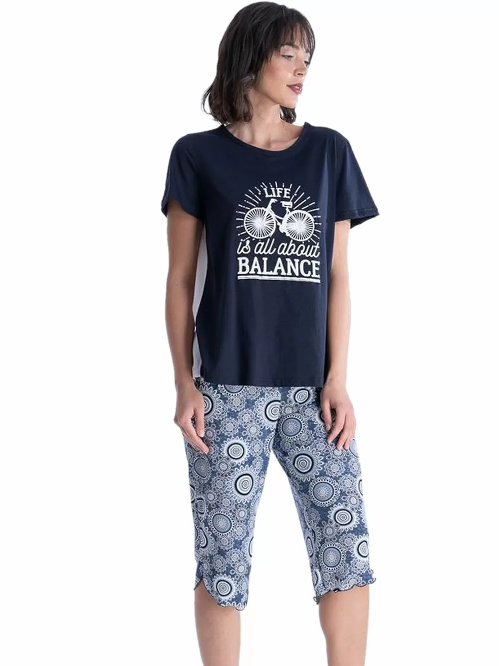 Γυναικεία Πυτζάμα RACHEL - 100% Βαμβακερή 