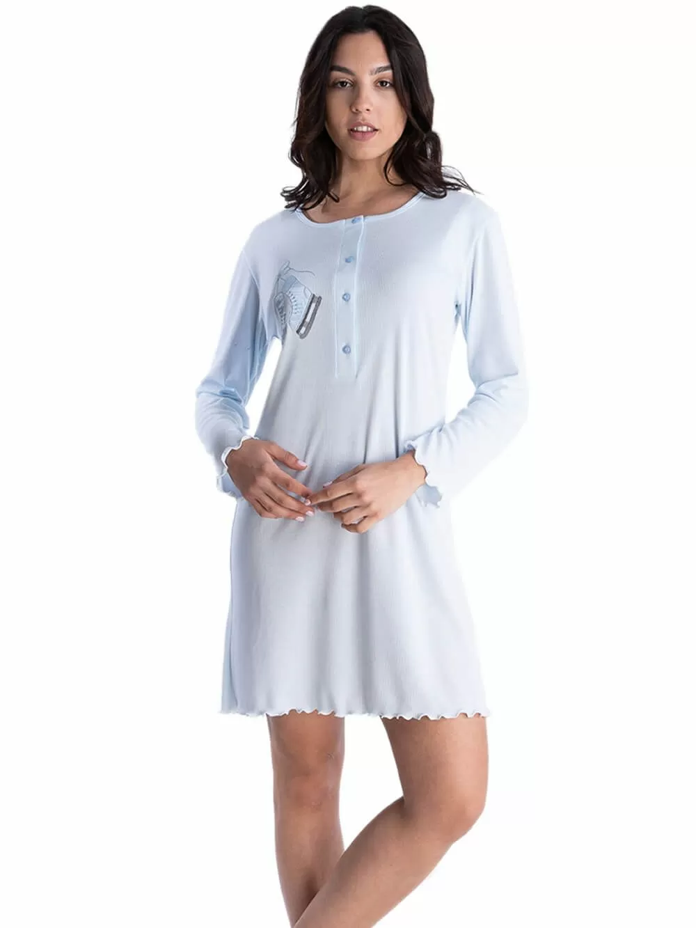 Γυναικείο Νυχτικό RACHEL - Ποιοτικό Βαμβάκι - Νέα Μαμά