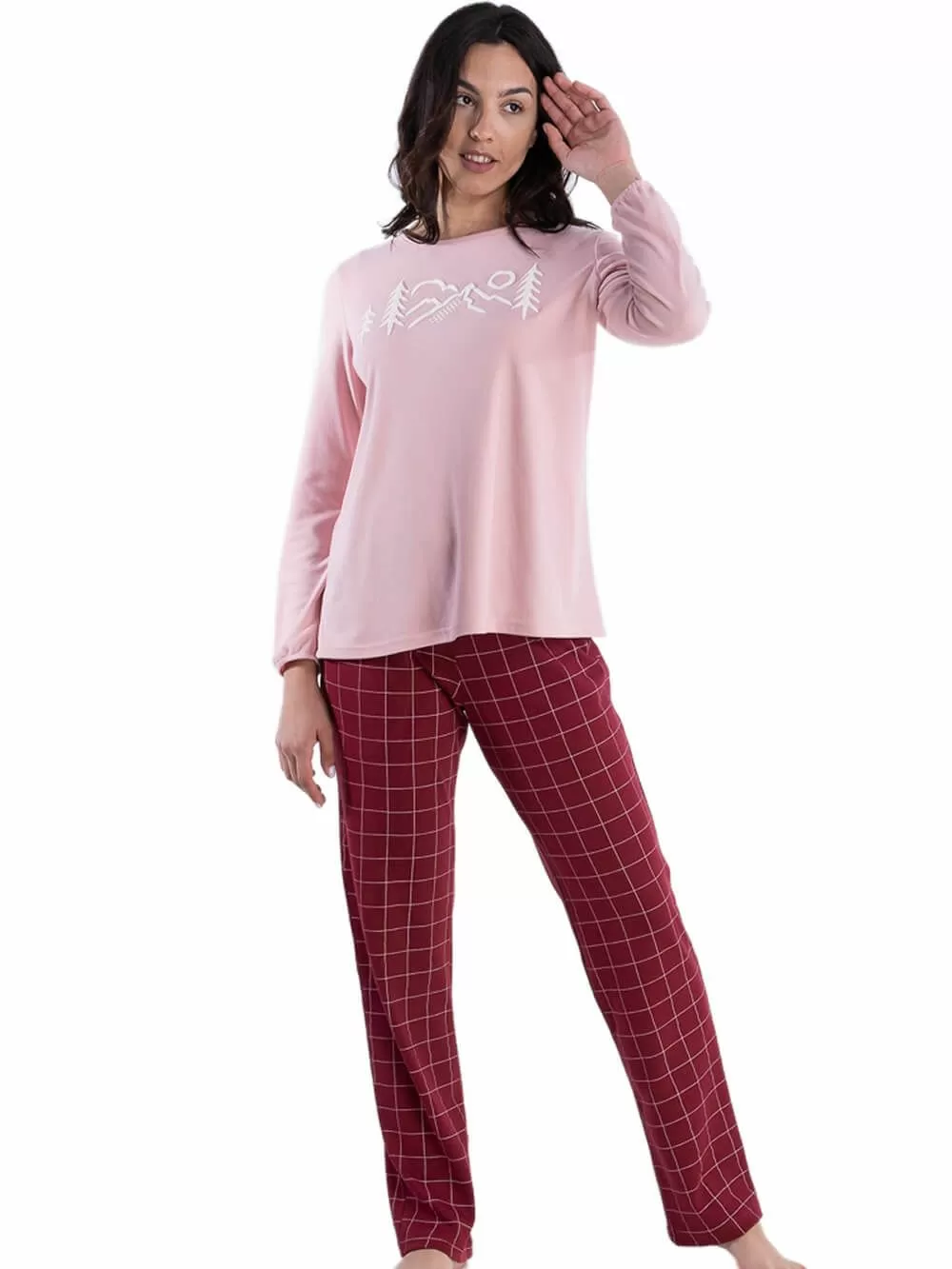 Πυτζάμα Γυναικεία RACHEL - Ποιοτικό Βαμβάκι - 3D Σχέδιο