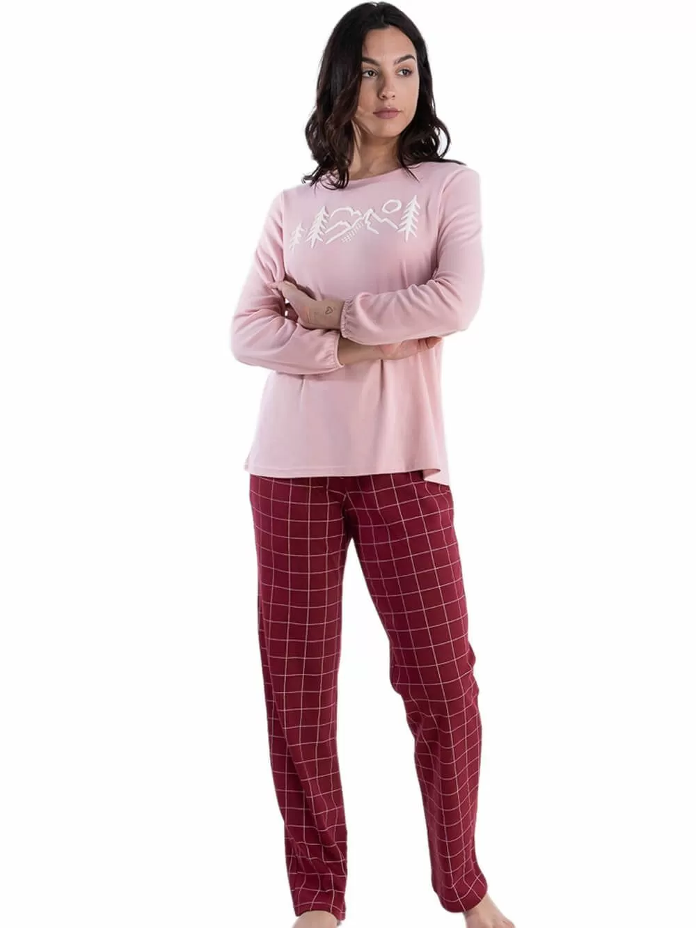 Πυτζάμα Γυναικεία RACHEL - Ποιοτικό Βαμβάκι - 3D Σχέδιο