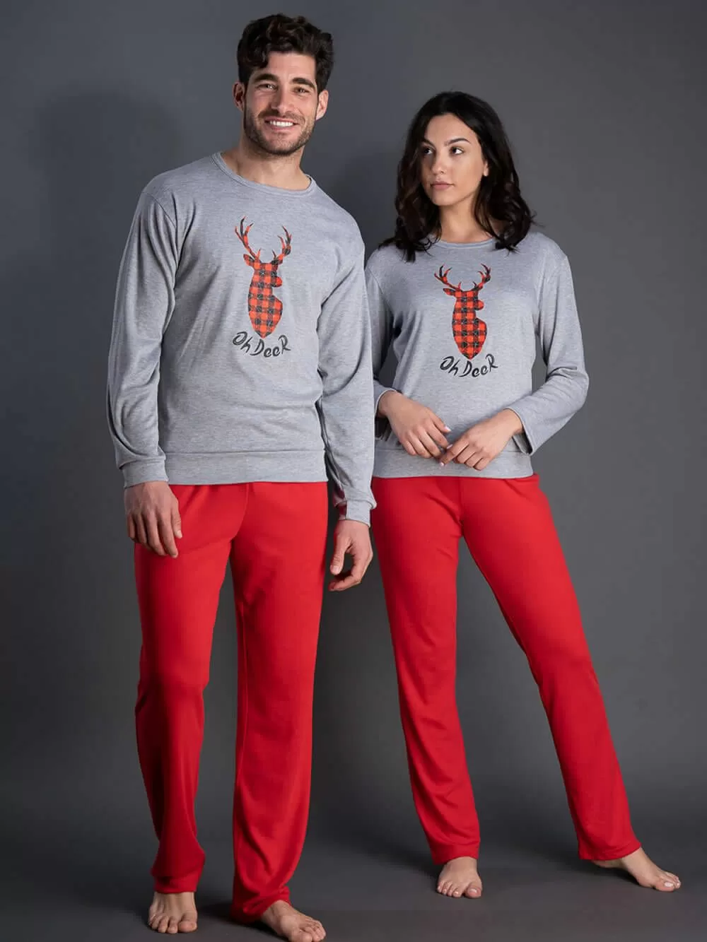 Πυτζάμα Γυναικεία RACHEL Deer - Ποιοτικό Βαμβάκι 