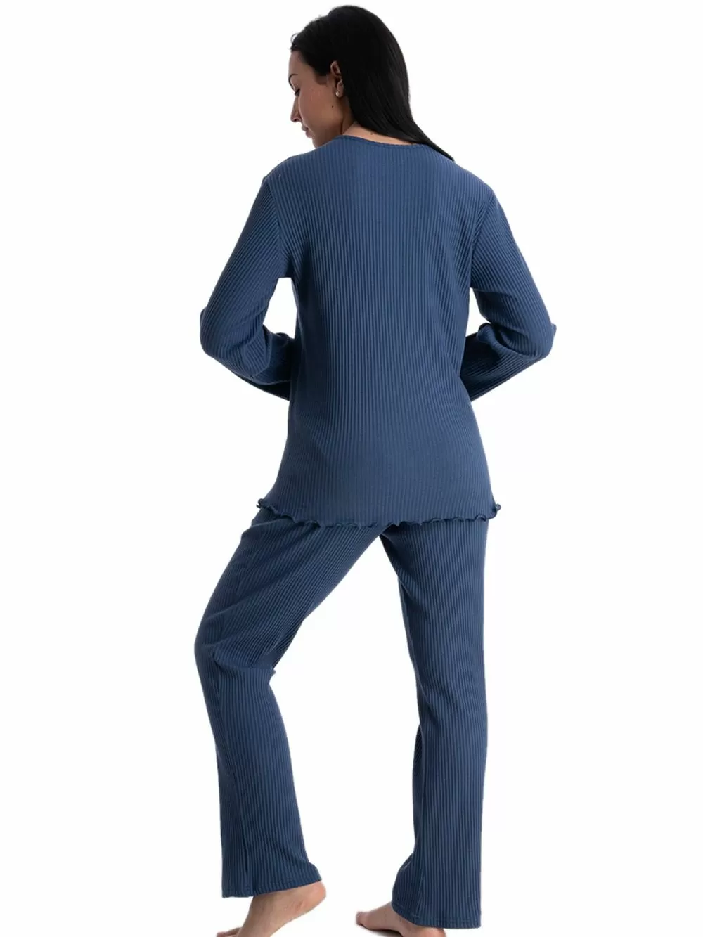 Γυναικεία Πυτζάμα RACHEL - Γεμάτο Βαμβάκι - Κουμπιά 