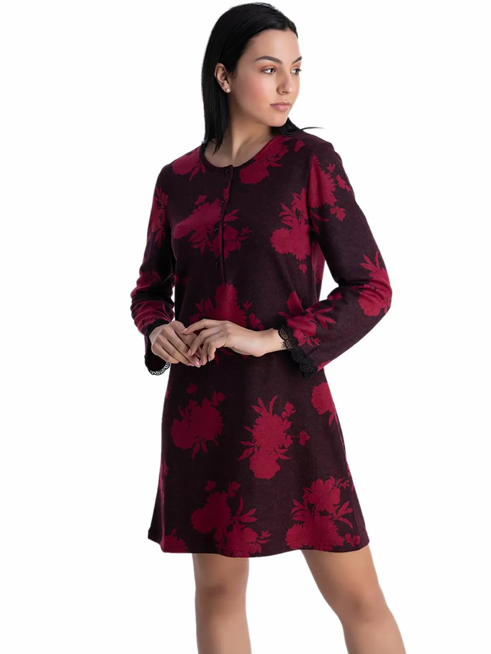 Νυχτικό RACHEL - Extra Ζεστό - Πλεκτό Σχέδιο