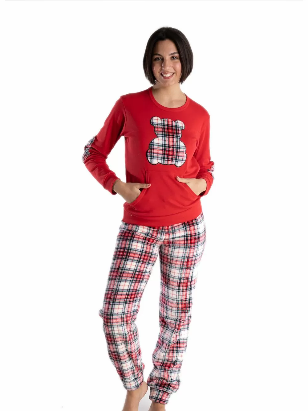 Γυναικεία Πυτζάμα RACHEL - Ποιοτικό Βαμβάκι & Ζεστό Fleece 