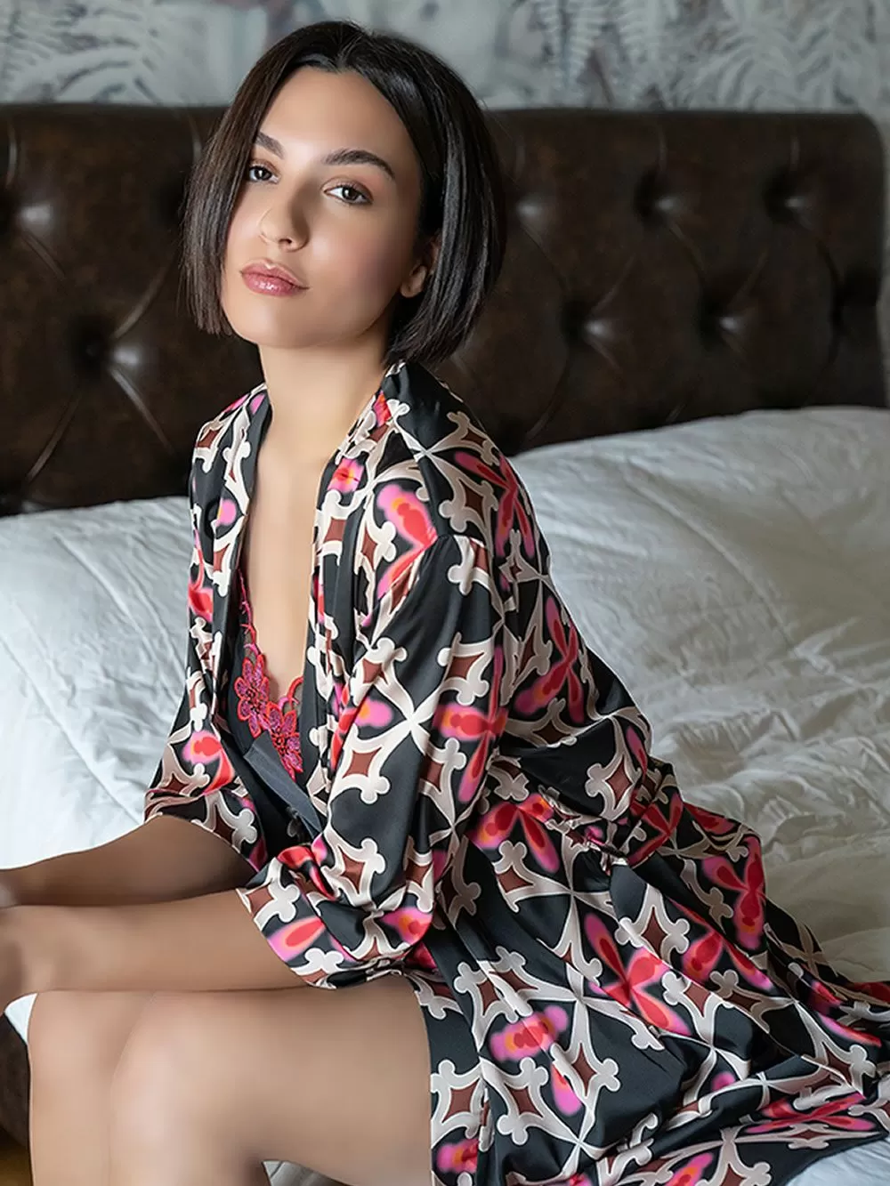 Γυναικεία Ρόμπα RACHEL - Απαλό Σατέν