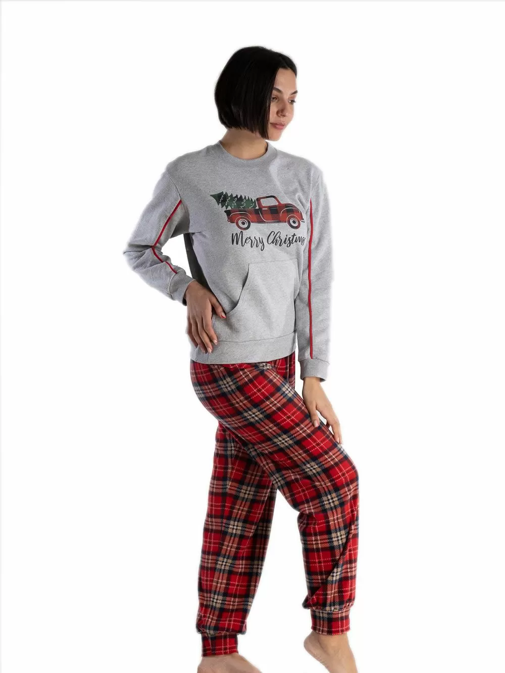 Γυναικεία Πυτζάμα RACHEL Christmas - Γεμάτο Βαμβάκι - Extra Επένδυση 