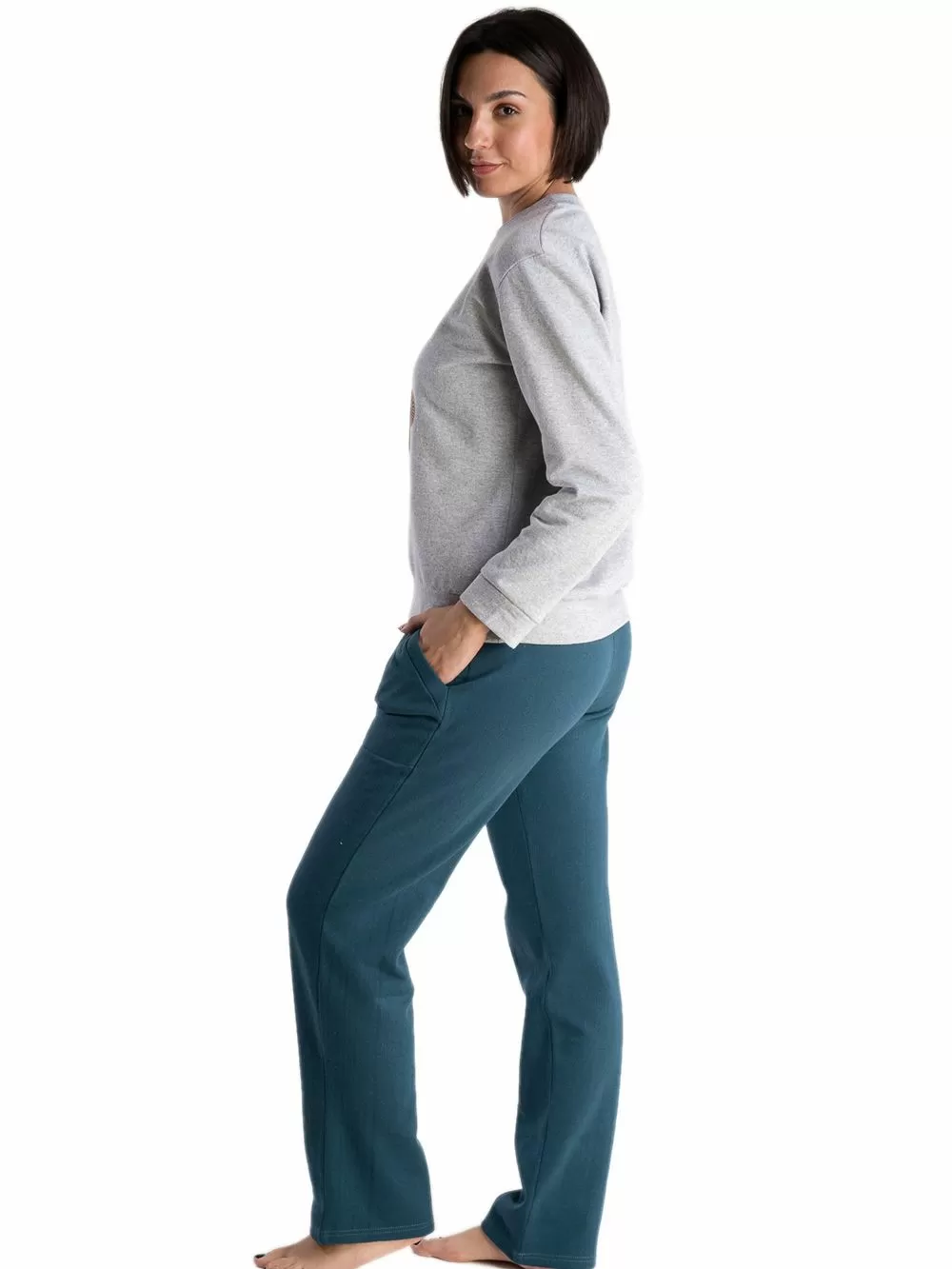 Γυναικεία Πυτζάμα RACHEL - Ποιοτικό Βαμβάκι - Φούτερ Επένδυση