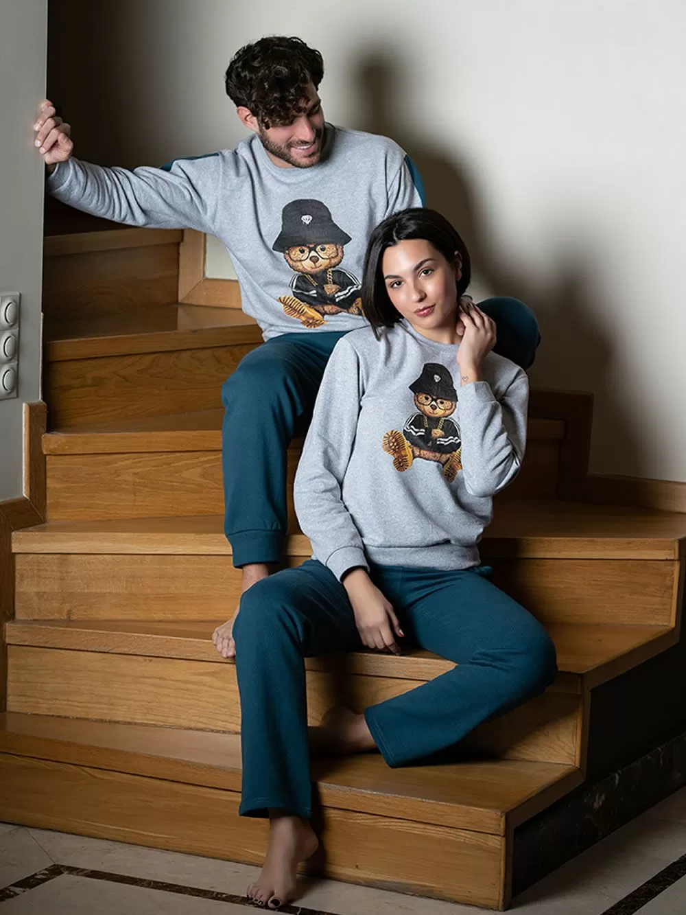 Γυναικεία Πυτζάμα RACHEL - Ποιοτικό Βαμβάκι - Φούτερ Επένδυση