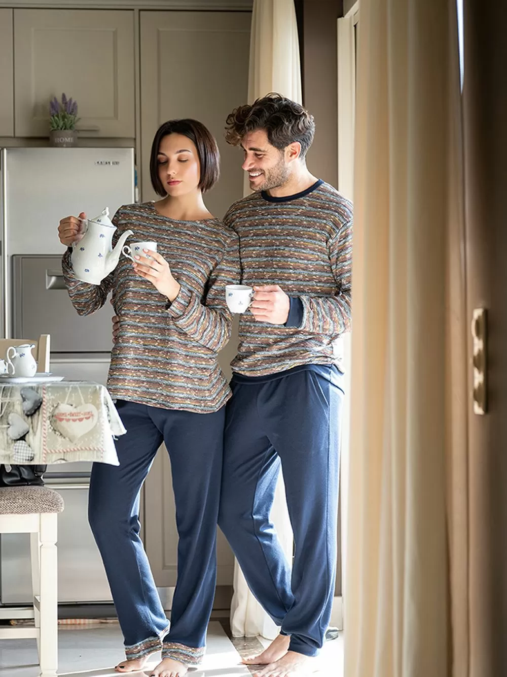 Γυναικεία Πυτζάμα RACHEL - Ζεστή & Απαλή - Πλεκτό Σχέδιο 