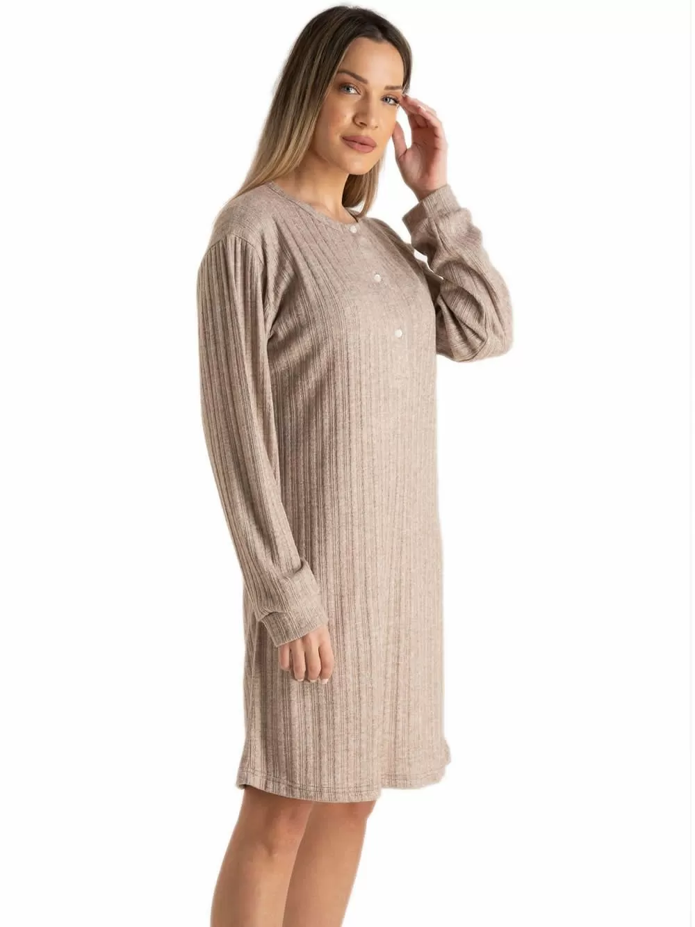 Γυναικείο Νυχτικό RACHEL - Πλεκτό Σχέδιο - Απαλό Viscose