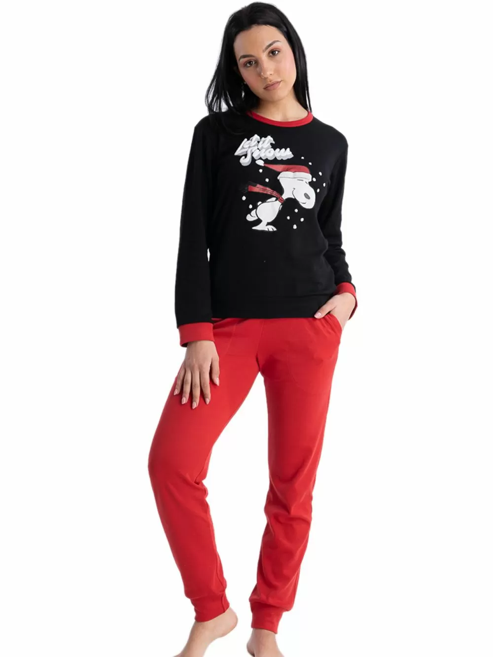 Γυναικεία Πυτζάμα RACHEL Snoopy - Γεμάτο Βαμβάκι
