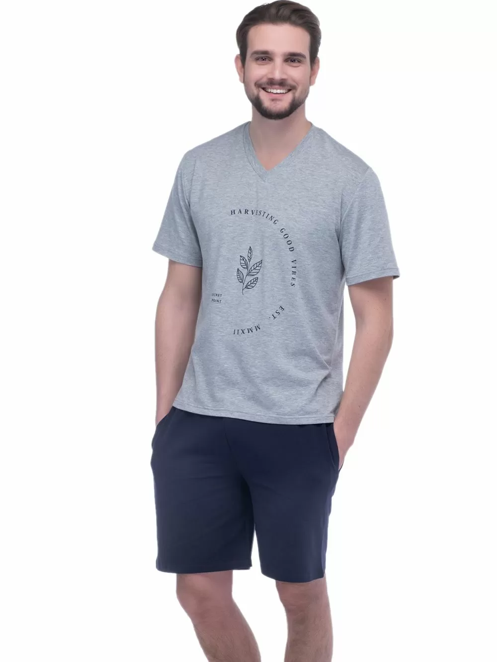 Ανδρική Πυτζάμα SECRET POINT - Ποιοτικό Βαμβάκι 