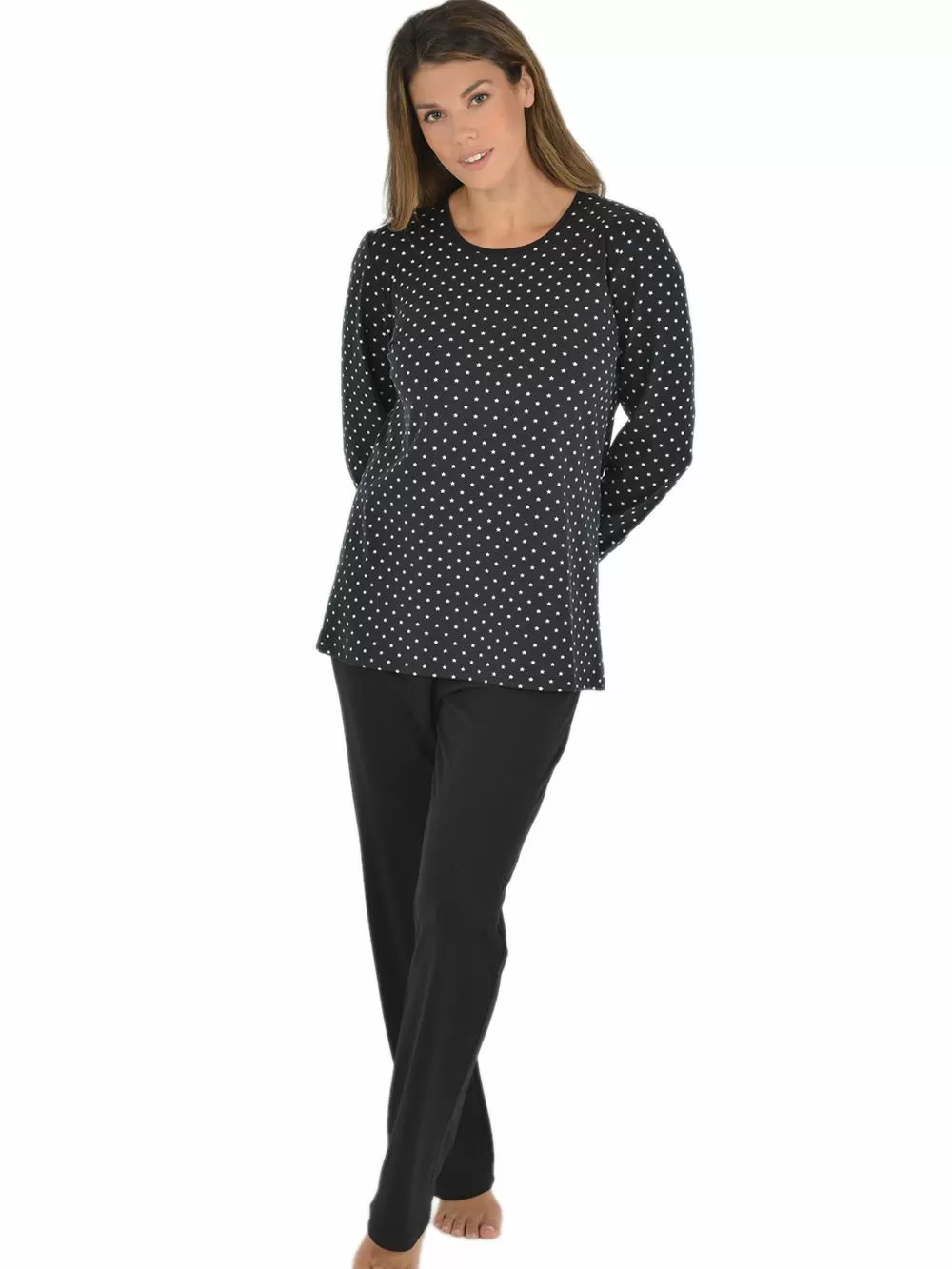 Πυτζάμα SECRET POINT - Γεμάτο Βαμβάκι - All Over Σχέδιο 