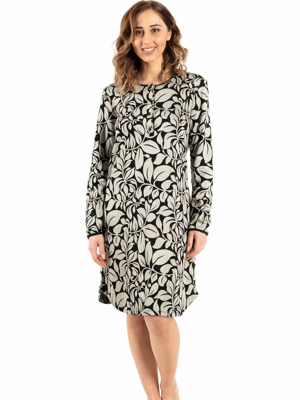 Νυχτικό SECRET POINT - Απαλό Viscose - Κουμπιά