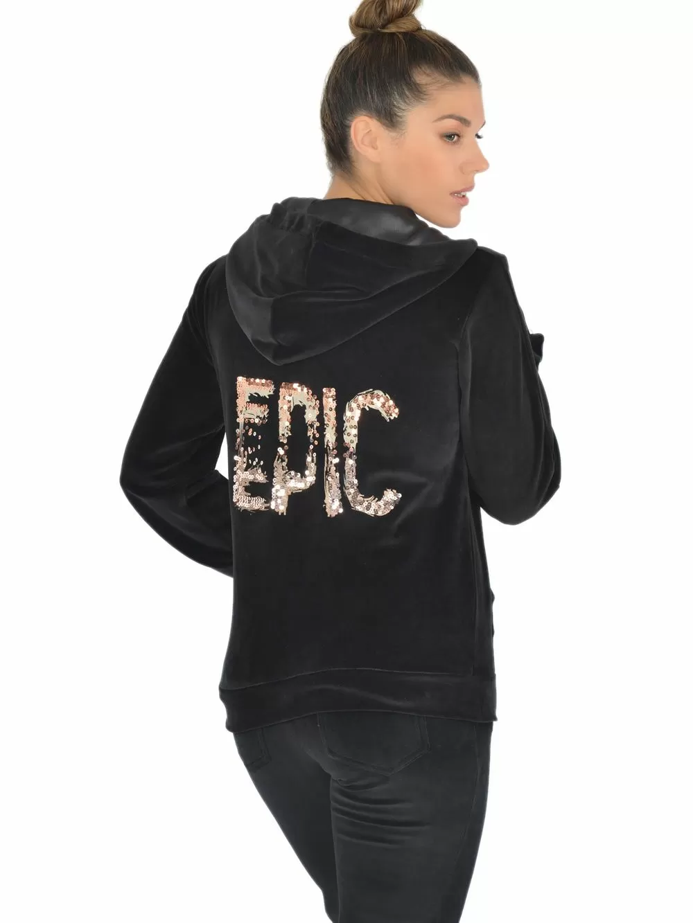 Γυναικεία Φόρμα SECRET POINT - Απαλό Βελούδο - Παγιέτες 