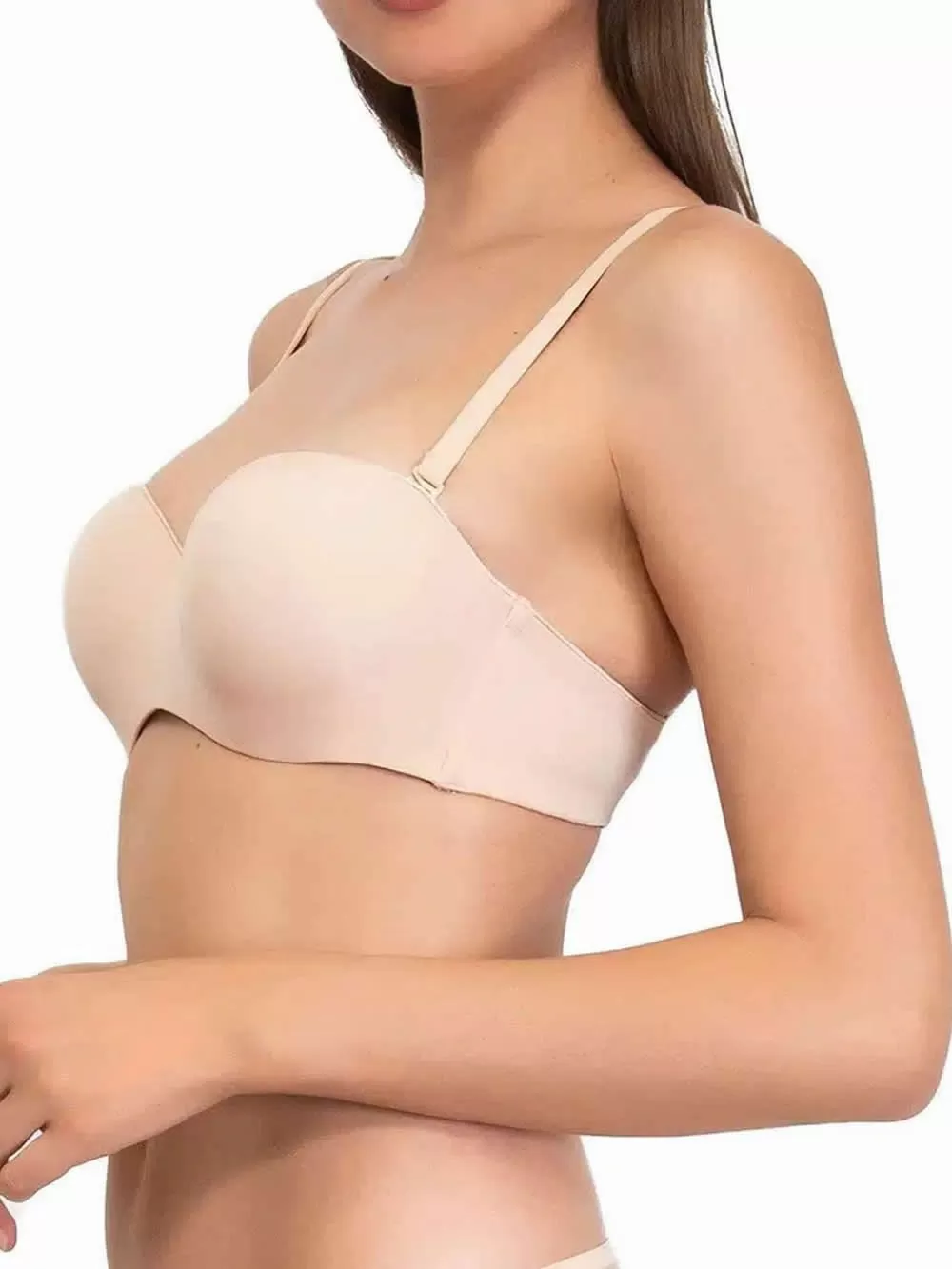 Σουτιέν SIELEI Strapless Push Up - Αόρατες Ραφές - Ενίσχυση & Μπανέλα