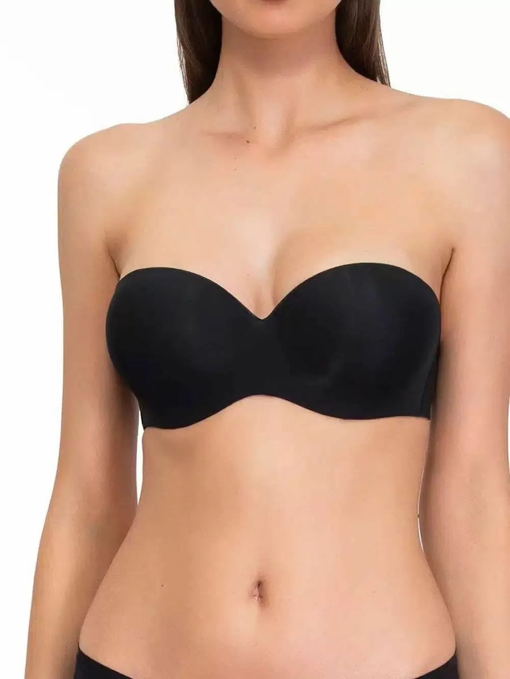Σουτιέν SIELEI Strapless Push Up - Αόρατο Χωρίς Ραφές - Ενίσχυση & Μπανέλα