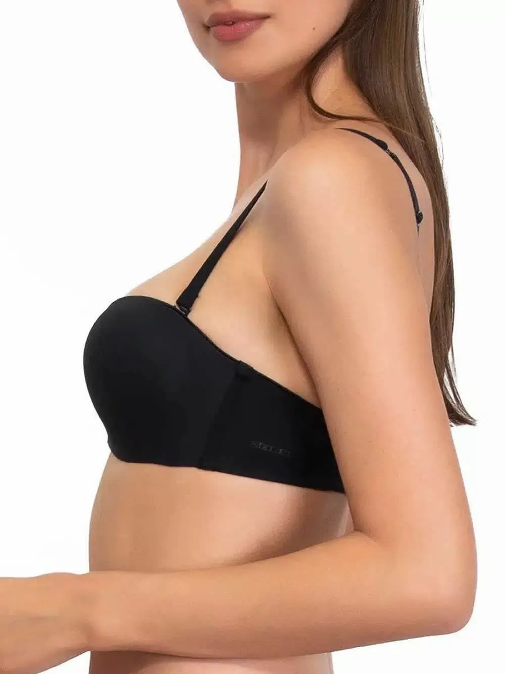 Σουτιέν SIELEI Strapless Push Up - Αόρατο Χωρίς Ραφές - Ενίσχυση & Μπανέλα