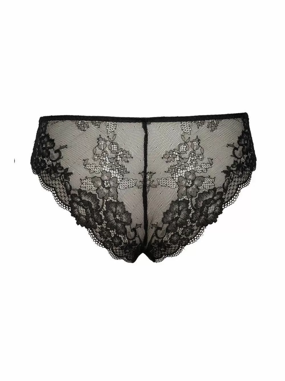 SIELEI Slip Αόρατο Κανονικό - Σατινέ Ύφασμα & Δαντέλα - Αόρατες Ραφές