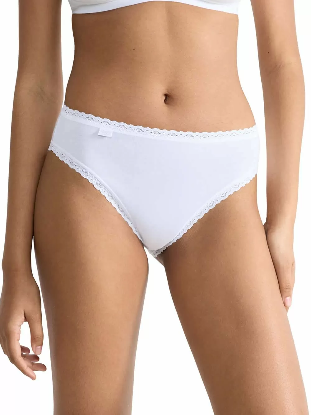 SLOGGI 24/7 Cotton Lace Tai - Βαμβάκι & Απαλή Δαντέλα - Πακέτο με 3 