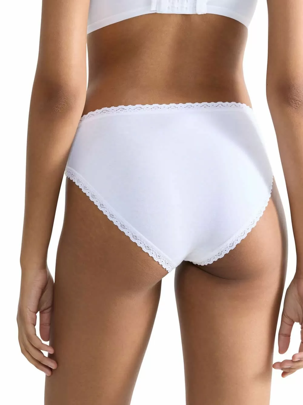 SLOGGI 24/7 Cotton Lace Tai - Βαμβάκι & Απαλή Δαντέλα - Πακέτο με 3 