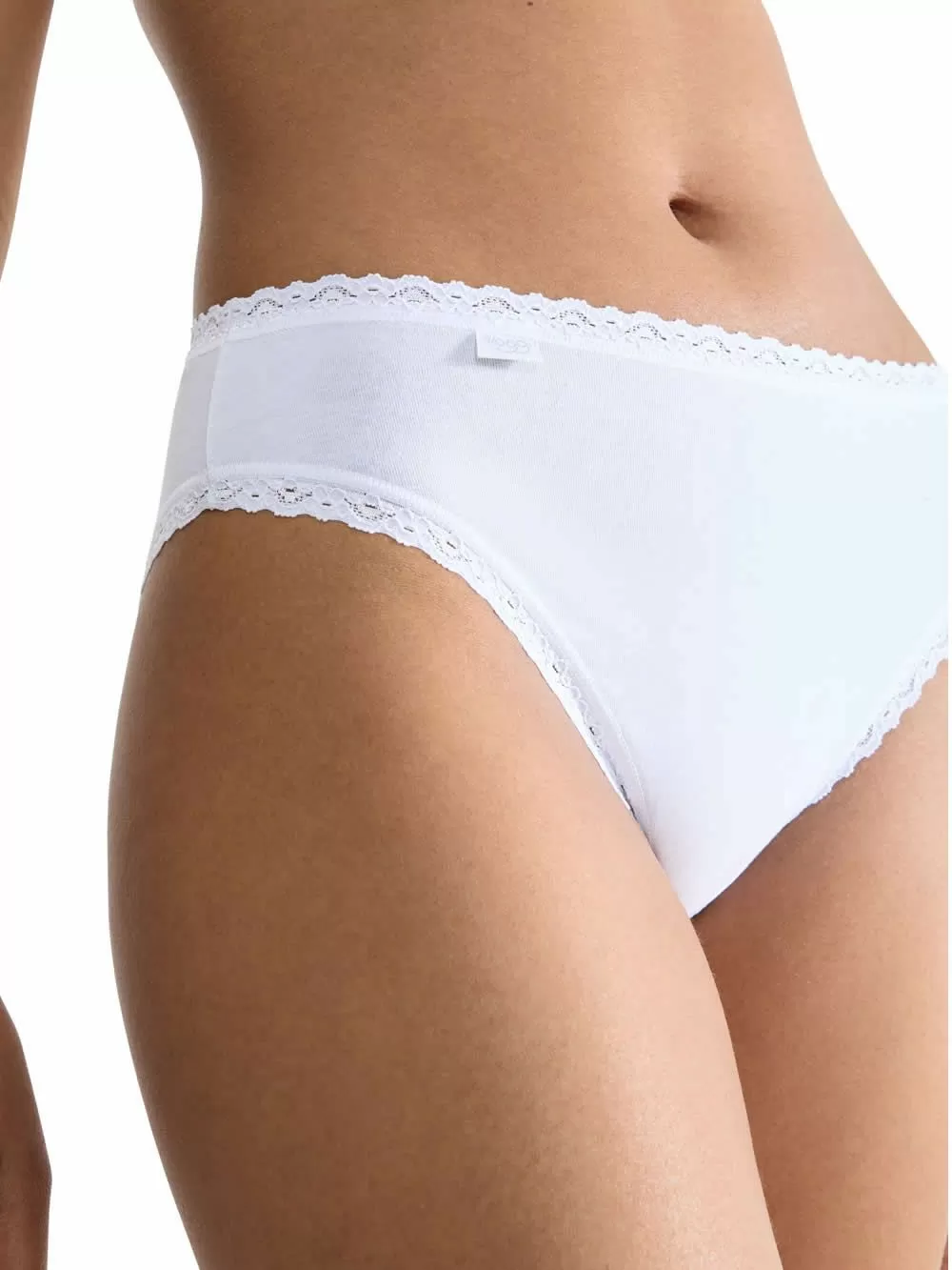 SLOGGI 24/7 Cotton Lace Tai - Βαμβάκι & Απαλή Δαντέλα - Πακέτο με 3 