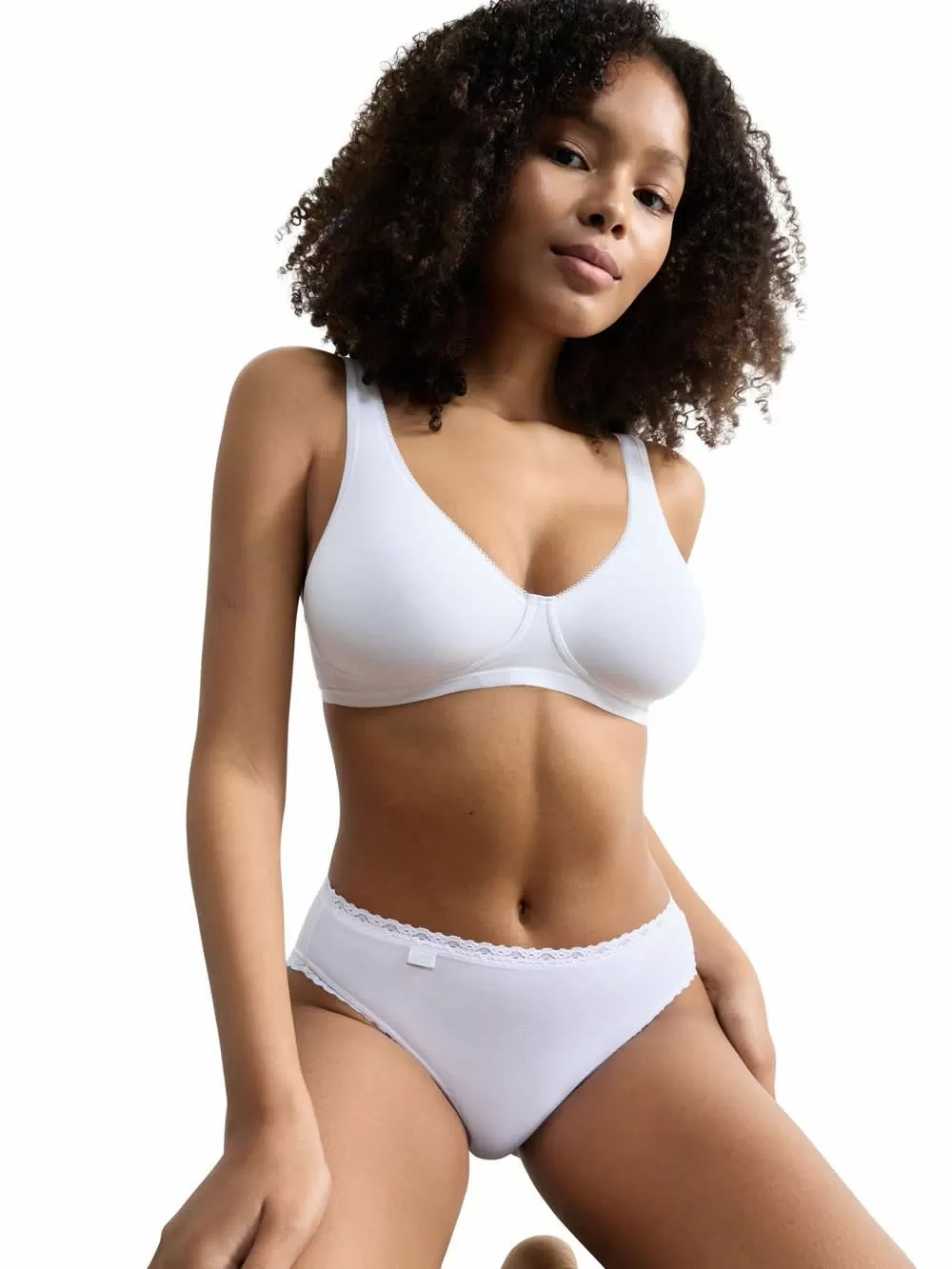 SLOGGI 24/7 Cotton Lace Tai - Βαμβάκι & Απαλή Δαντέλα - Πακέτο με 3 