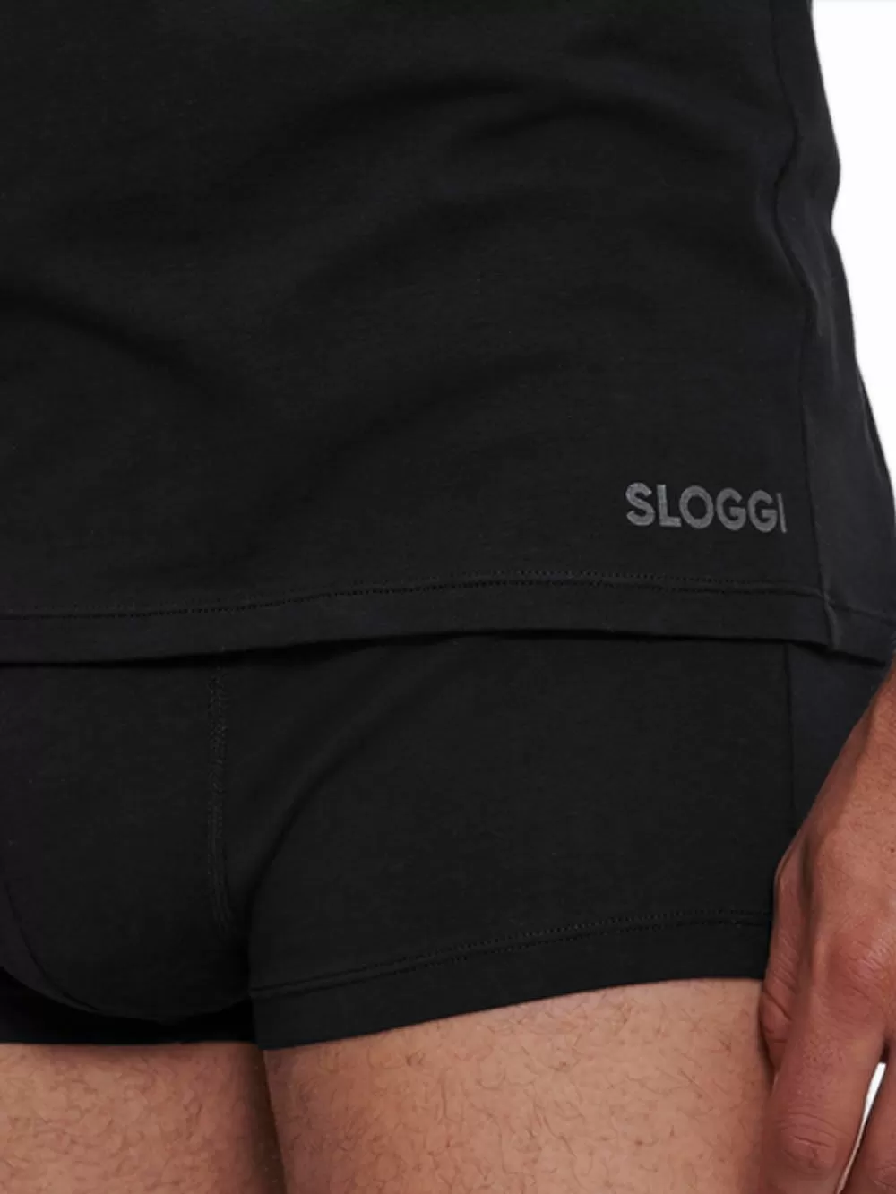 SLOGGI Men Go Abc 2.0 H O-Neck 0004 - Απαλό & Ελαστικό Βαμβάκι - Πακέτο με 2