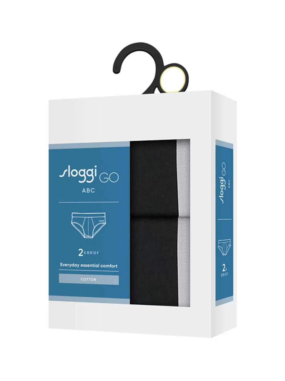 SLOGGI Men Go Abc 2.0 H Brief 0004 - Αγνό Βαμβάκι - Πακέτο με 2