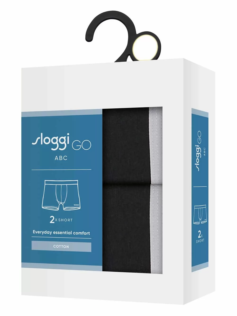 SLOGGI Men Go Abc 2.0 H Short - Αγνό Βαμβάκι - Πακέτο με 2