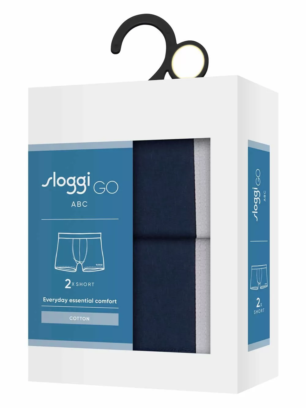 SLOGGI Men Go Abc 2.0 H Short - Αγνό Βαμβάκι - Πακέτο με 2