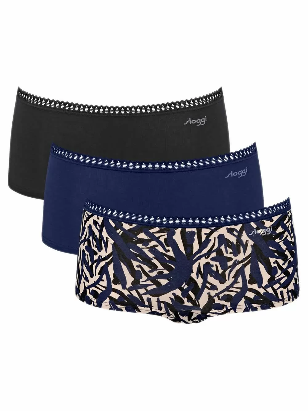 SLOGGI Go Crush H Short - Οργανικό Eco Βαμβάκι - Πακέτο με 3