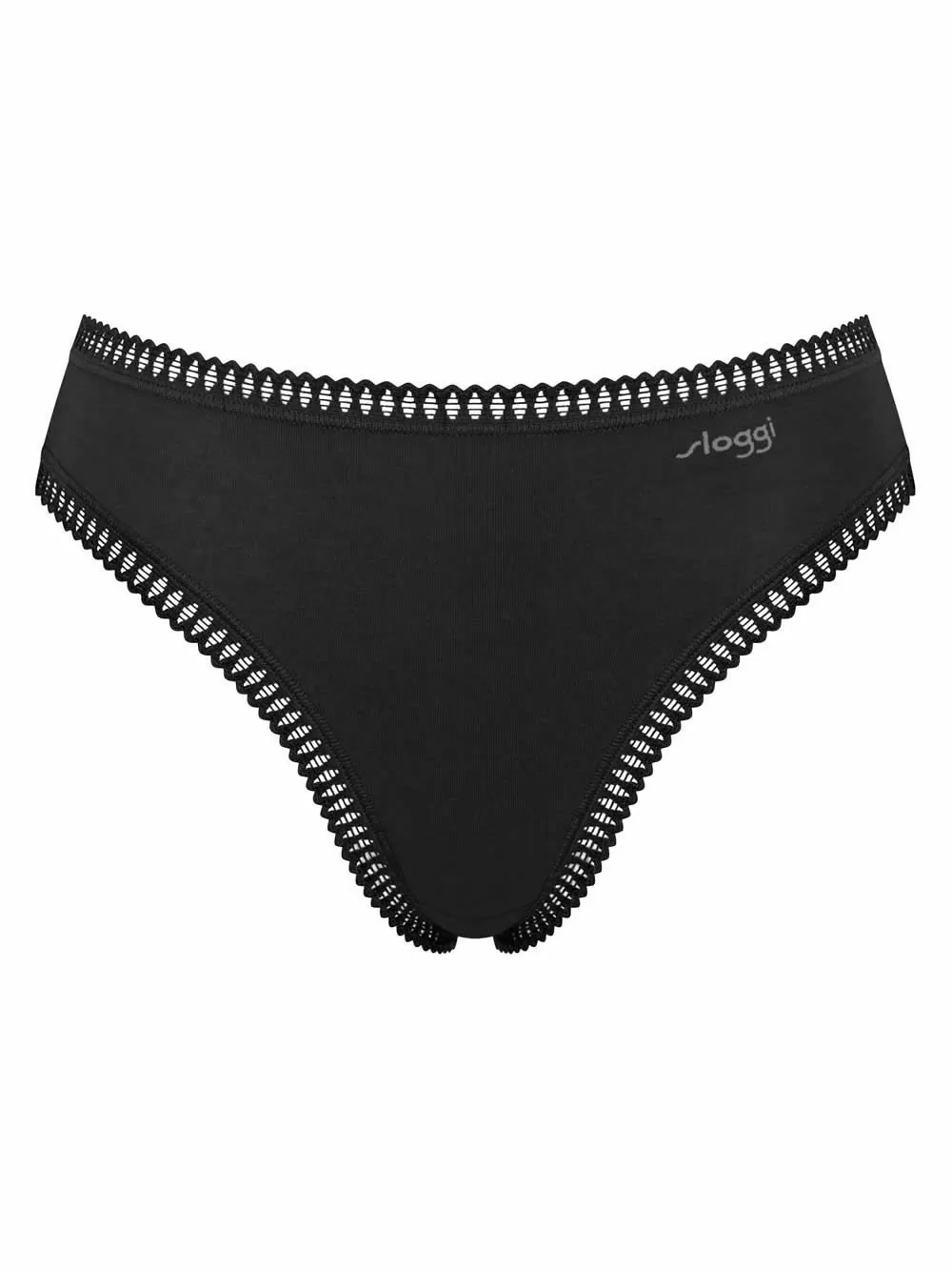 SLOGGI Go Crush High Leg Tai Φαρδύ Ψηλό - Οργανικό Eco Βαμβάκι - Πακέτο με 3